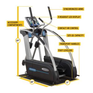 IRON COMPANY Body-Solid Endurance E5000 Premium Elliptical Trainer