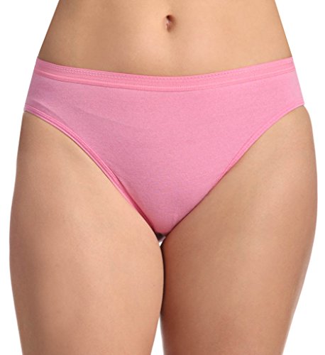 Fruit of the Loom Women's 3 Pack Assorted Cotton Hi-Cut Panties, Assorted, 10