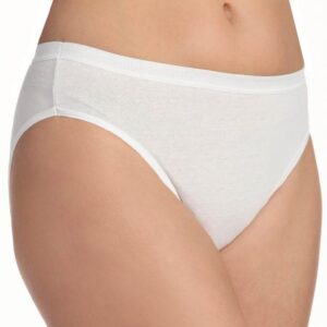 Fruit of the Loom Women's 3 Pack Assorted Cotton Hi-Cut Panties, Assorted, 10