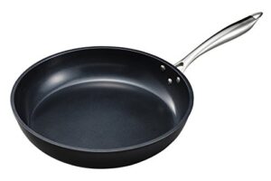 kyocera cfp30bk ceramic nonstick fry pan, 12 inch, black