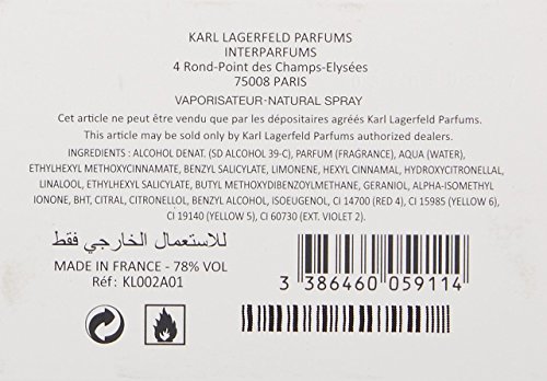 Karl Lagerfeld Eau De Parfum Spray, 2.8 Ounce