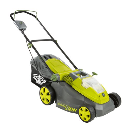 Sun Joe iON16LM 40-Volt 16-Inch Brushless Cordless Lawn Mower, Kit (w/4.0-Ah Battery + Quick Charger), ION16LM