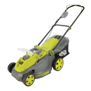 Sun Joe iON16LM 40-Volt 16-Inch Brushless Cordless Lawn Mower, Kit (w/4.0-Ah Battery + Quick Charger), ION16LM