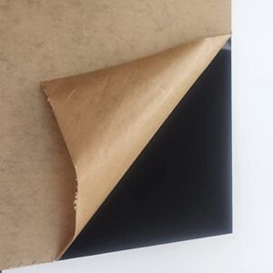 cast acrylic plexiglas sheet 11 7/8" x 11 7/8" x 1/8" black
