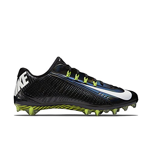 Nike Vapor Carbon Elite TD Mens Football Cleats Black/White 631425 011 (13.5 M US)