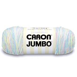 caron 29400909010 jumbo ombre yarn, 12 oz, baby rainbow, 1 ball