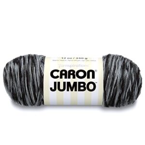 caron jumbo ombre yarn, 12 oz, dalmation, 1 ball