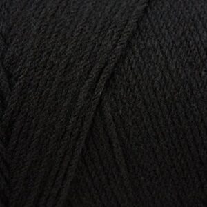 Caron One Pound Solids Yarn, 16oz, Gauge 4 Medium, 100% Acrylic - Black- For Crochet, Knitting & Crafting ( 1 Piece )