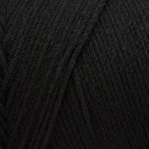 Caron One Pound Solids Yarn, 16oz, Gauge 4 Medium, 100% Acrylic - Black- For Crochet, Knitting & Crafting ( 1 Piece )