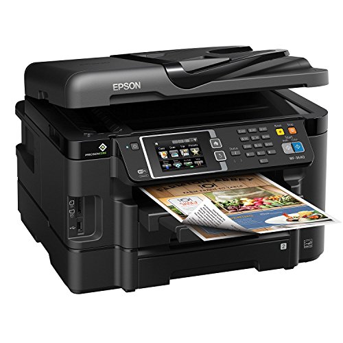 Epson WorkForce WF-3640 Wireless Color All-in-One Inkjet Printer with Scanner and Copier, Amazon Dash Replenishment Ready