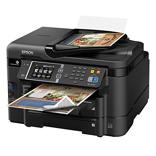 Epson WorkForce WF-3640 Wireless Color All-in-One Inkjet Printer with Scanner and Copier, Amazon Dash Replenishment Ready