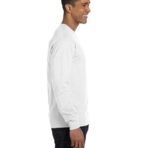 Hanes mens Essentials Long Sleeve T-shirt Value Pack (4-pack) fashion t shirts, White, X-Large US