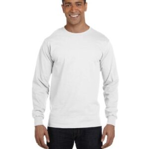 Hanes mens Essentials Long Sleeve T-shirt Value Pack (4-pack) fashion t shirts, White, X-Large US