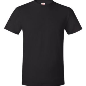 Hanes Men's Big and Tall Nano Premium Cotton T-Shirt (Pack of 2), Black, 3X-Large