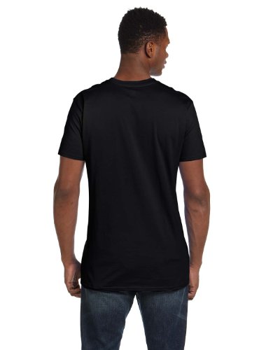 Hanes Men's Big and Tall Nano Premium Cotton T-Shirt (Pack of 2), Black, 3X-Large