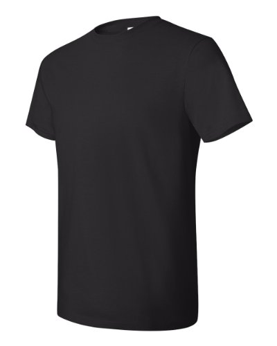 Hanes Men's Big and Tall Nano Premium Cotton T-Shirt (Pack of 2), Black, 3X-Large