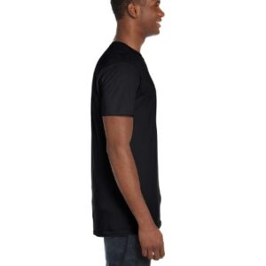 Hanes Men's Big and Tall Nano Premium Cotton T-Shirt (Pack of 2), Black, 3X-Large