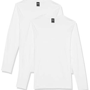 Hanes Men's Long-Sleeve Premium T-Shirt (Pack of 2), White, Small
