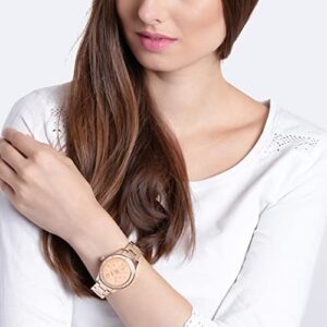 Fossil Women's Stella Quartz Stainless Steel Multifunction Watch, Color: Rose Gold Glitz (Model: ES3590)