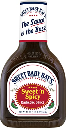 Sweet Baby Ray's Variety Honey Barbecue Sauce Hickory & Brown Sugar BBQ Sauce Sweet 'n Spicy BBQ Sauce (18 Ounce, Pack of 3)