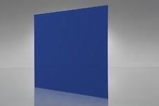 blue acrylic plexiglas plastic sheet 1/8" 12" x 12" # 2114