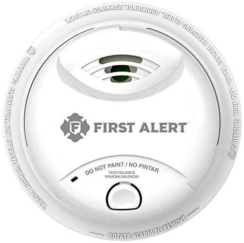 First Alert 0827B Ionization Smoke Alarm with 10-Year Sealed Tamper-Proof Battery , White