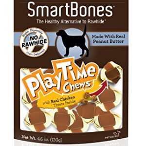 SmartBones DoubleTime Rolls and Playtime Chews, Treat Your Dog to a Rawahide-Free Chew Made with Real Meat and Vegetables