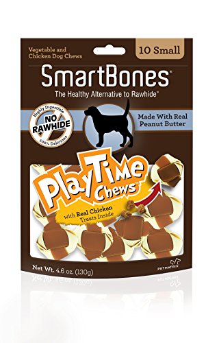 SmartBones DoubleTime Rolls and Playtime Chews, Treat Your Dog to a Rawahide-Free Chew Made with Real Meat and Vegetables