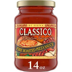 classico signature recipes fire roasted pizza sauce 14 oz jar