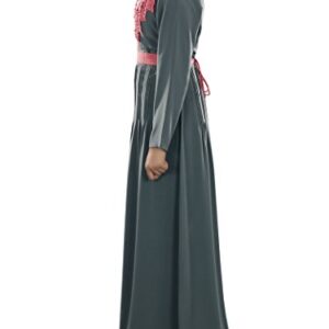 MyBatua Women’s Muslim Clothing Beautiful Dress Ramsha Abaya in Grey (X-Small)
