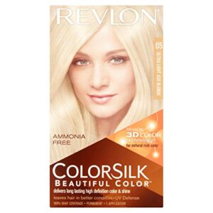 revlon colorsilk beautiful color, [05] ultra light ash blonde 1 ea (pack of 6)