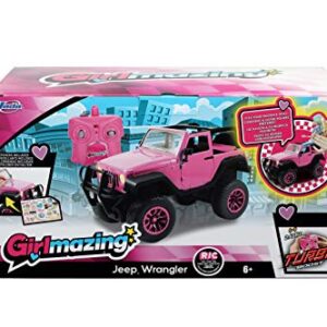 Jada Toys GIRLMAZING Jeep R/C Vehicle (1:16 Scale), Pink, Standard