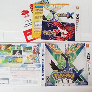 Case and Instruction Booklet (NO GAME) for Nintendo 3DS POKEMON X - NO GAME INCLUDED