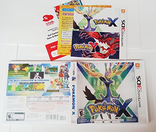 Case and Instruction Booklet (NO GAME) for Nintendo 3DS POKEMON X - NO GAME INCLUDED