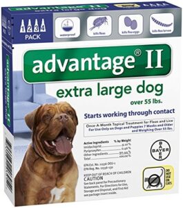bayer animal health advantage ii extra large dog 4-pack