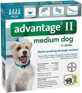 bayer animal health advantage ii medium dog 4-pack