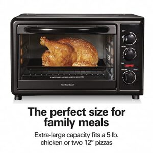 Hamilton Beach Counter Top Oven with Convection & Rotisserie Extra Large Capacity - 31101