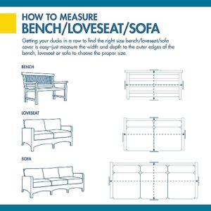 Duck Covers Ultimate Waterproof 87 Inch Patio Loveseat Cover, Patio Furniture Covers