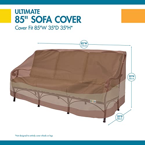 Duck Covers Ultimate Waterproof 87 Inch Patio Loveseat Cover, Patio Furniture Covers