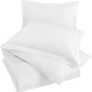 Utopia Bedding Duvet Cover Queen Size Set - 1 Duvet Cover with 2 Pillow Shams - 3 Pieces Comforter Cover with Zipper Closure - Ultra Soft Brushed Microfiber, 90 X 90 Inches (Queen, White)