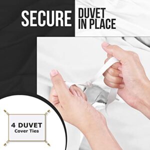 Utopia Bedding Duvet Cover Queen Size Set - 1 Duvet Cover with 2 Pillow Shams - 3 Pieces Comforter Cover with Zipper Closure - Ultra Soft Brushed Microfiber, 90 X 90 Inches (Queen, White)