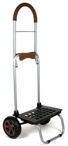 dbest products trolley dolly mm, brown handtruck cart hardware garden utility
