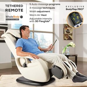 Human Touch WholeBody 7.1 Living Room Recliner Massage Chair - Full Body Professional Grade Personal Massage - Relaxation w Heat for Targeted Stress + Muscle Pain Relief with Foot Calf - Espresso
