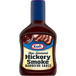 kraft hickory smoke slow-simmered barbecue sauce, 17.5 oz bottle