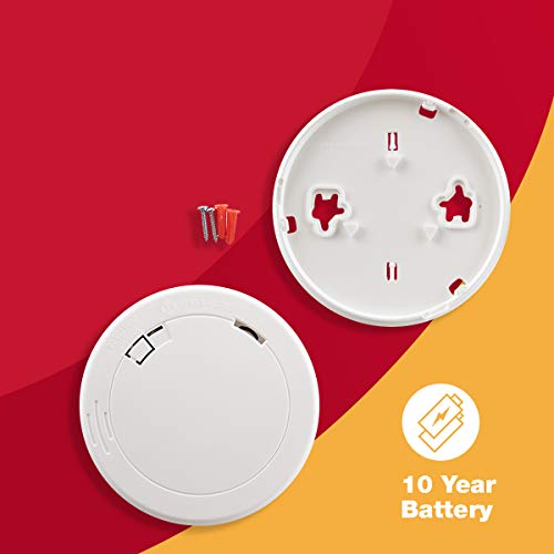 First Alert Slim Photoelectric Smoke Alarm with 10-Year Sealed Battery, PR710, White