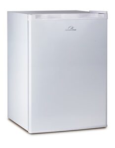 commercial cool ccr26w compact single door refrigerator and freezer, 2.6 cu. ft. mini fridge, white