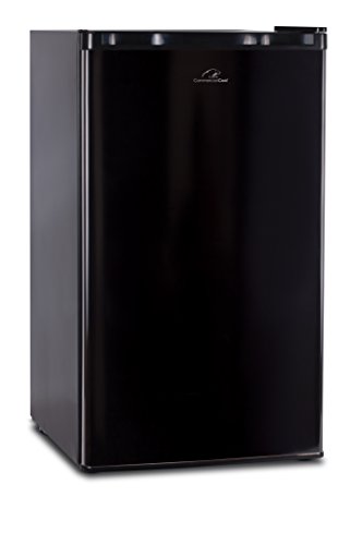 Commercial Cool CCR32B Compact Single Door Refrigerator and Freezer, 3.2 Cu. Ft. Mini Fridge, Black