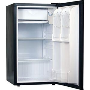 Commercial Cool CCR32B Compact Single Door Refrigerator and Freezer, 3.2 Cu. Ft. Mini Fridge, Black