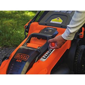 BLACK+DECKER CM2040 40V Lithium 3-in-1 Cordless Mower, 20"