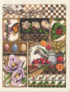 janlynn spring montage counted cross-stitch kit